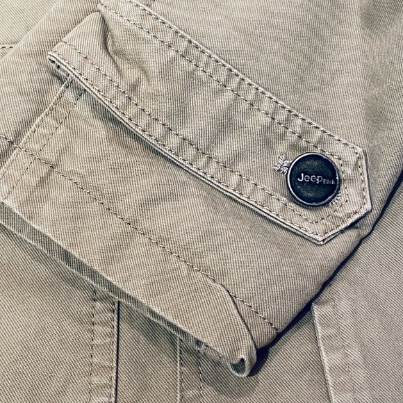 🌟HP🌟NWOT Tan Lined Field/Utility Jacket by Jeep Rich 2XL - Picture 10 of 14